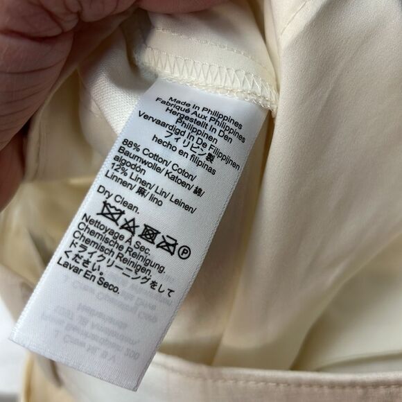 J. Crew CC447 Full-length wide-leg trouser in cotton blend NWT size 0 - Picture 9 of 11